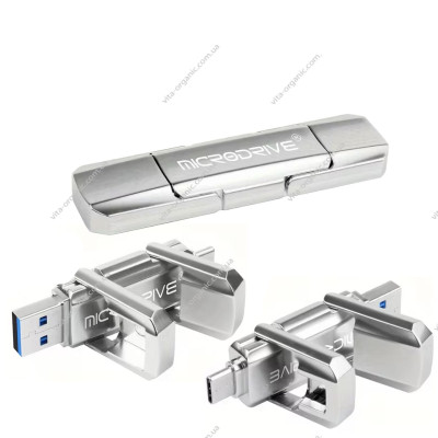 OTG Флешка Microdrive 2 в 1 TYPE-C USB 3.2 64Gb